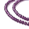 Transparent Glass Beads Strands GLAA-C019-01A-22-3