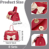 Foldable Imitation Leather Wedding Candy Magnetic Bags CON-WH0084-48G-04-2