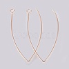 Ion Plating(IP) 304 Stainless Steel Earring Hooks X-STAS-K184-05-01RG-1