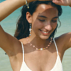 24Pcs 4 Colors Summer Beach Dyed Synthetic Turquoise Starfish & Natural Mixed Stone Faceted Round Beaded Connector Charms PALLOY-FH00159-6