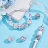 8Pcs 4 Colors Polymer Clay Rhinestone Beads RGLA-UN0001-01-2