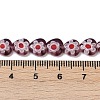 Handmade Millefiori Lampwork Beads Strands LAMP-G166-15F-4