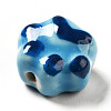 Handmade Printed Porcelain Beads PORC-F005-02A-3