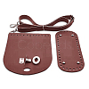 1 Bag Handmade PU Leather Crochet Shoulder Bag Accessories Kits DIY-CL0001-04C-5