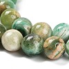 Natural Green Line Jasper  Beads Strands G-B128-A03-04-4