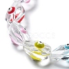 Handmade Evil Eye Lampwork Beads Strands LAMP-F035-15A-3