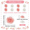 200Pcs 2 Colors 3D Foam Rose Ornament Accessories DIY-CP0008-67-2