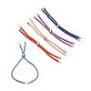 Adjustable Nylon Cord Slider Bracelet Making MAK-F026-A-P-2