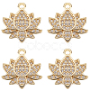 Beebeecraft 8Pcs Brass Micro Pave Cubic Zirconia Charms ZIRC-BBC0002-01-1