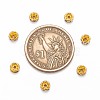 Brass Rhinestone Spacer Beads RB-A014-Z5mm-01G-3