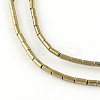 Column Electroplated Non-magnetic Synthetic Hematite Beads Strands G-R259-69E-1