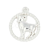 Twelve Constellations Alloy Pendants PALLOY-Q006-01H-S-1