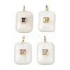 Natural White Moonstone Pendants G-K372-04G-01-1