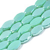 Electroplate Glass Beads Strands EGLA-Q125-009D-1