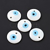 Handmade Lampwork Evil Eye Pendants X-LAMP-E106-02A-01-2