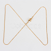 304 Stainless Steel Snake Chain Necklace Making X-STAS-P045-17G-2