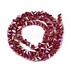 Electroplate Opaque Glass Beads Strands GLAA-N022-4mm-15-3