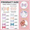 100Pcs 10 Colors Baking Paint Transparent Glass Beads DGLA-TA0001-42-4