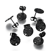 304 Stainless Steel Stud Earring Findings STAS-I157-11A-B-1