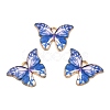 Light Gold Tone Alloy Enamel Pendants ENAM-M059-05KCG-03-3