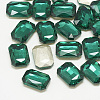 Pointed Back Glass Rhinestone Cabochons RGLA-T079-10x14mm-15-1