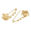 Peach Blossom 304 Stainless Steel Safety Pins Brooch Findings SA-CBA098D-14B-G03-2