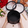 2Pcs 2 Sizes Flat Round Cardboard Paper Flower Organizer Package Boxes CON-BC0007-79B-3