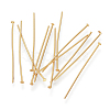 304 Stainless Steel Flat Head Pins X-STAS-R046-40mm-G-1