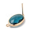 Brass Stud Earring Findings KK-Q777-26LG-3