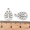Non-Tarnish 316 Surgical Stainless Steel Charms STAS-Q314-26P-3