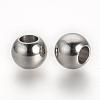 Tarnish Resistant 304 Stainless Steel European Beads STAS-R071-39-2