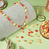 100Pcs Autumn Theme Handmade Polymer Clay Connector Charms PALLOY-TAC0251-7