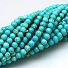 Natural Magnesite Beads Strands TURQ-G103-6mm-01-3