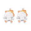 Halloween Theme Alloy Enamel Pendants ENAM-T022-54P-10-1