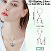 6Pcs 925 Sterling Silver Ice Pick Pinch Bails STER-CN0001-39A-2