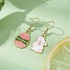 Easter Themed Alloy Enamel Dangle Earrings EJEW-JE05497-02-2