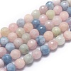 Natural Morganite Beads Strands G-G792-31B-1