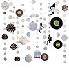 AHADEMAKER Iridescent Disco Theme Paper Garlands HJEW-GA0001-18-1