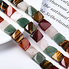 Natural Green Aventurine & Rose Quartz & & Red Agate & Tiger Eye Beads Strands G-S364-092-4