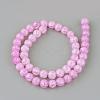 Synthetic Crackle Quartz Beads Strands GLAA-S134-6mm-03-2