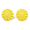 Spray Painted Iron Stud Earring Findings IFIN-N008-017D-2