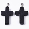 Synthetic Blue Goldstone Pendants G-Q512-012-1
