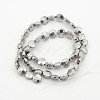 Electroplate Non-magnetic Synthetic Hematite Bead Strands G-J286-11-2