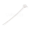 Flower Shape Silicone Cable Zip Ties AJEW-C034-01C-1