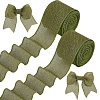 10 Yards Burlap Ribbons SRIB-WH0026-11B-1
