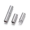 Tarnish Resistant 304 Stainless Steel Bayonet Clasps STAS-F108-12P-4mm-2