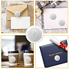 Round Silver Foil Embossed Picture Stickers DIY-WH0503-002-4