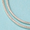 Brass Round Snake Chain Necklace Making KK-F763-07P-5