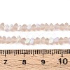 Frosted Transparent Glass Beads Strands GLAA-N054-4mm-03-4