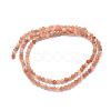Natural Sunstone Beads Strands G-E411-13A-2mm-2